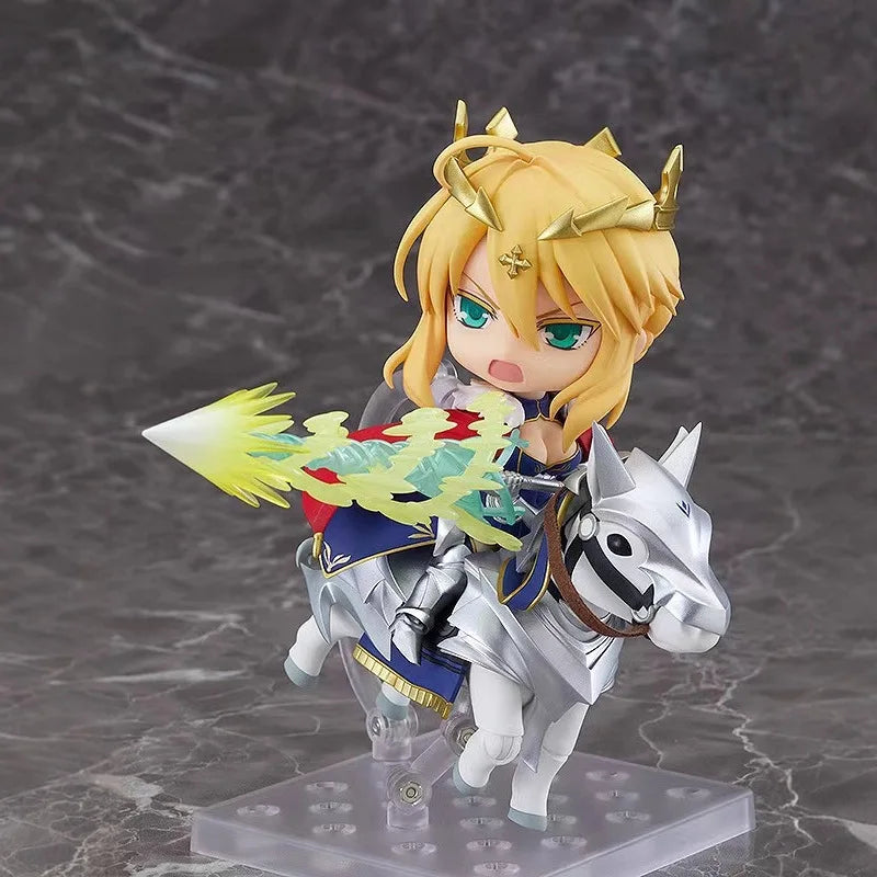 1532 Fate Artoria Pendragon Lancer Riding Posable Face Swap Action Figure Desktop Decor Anime Collectible Figurine