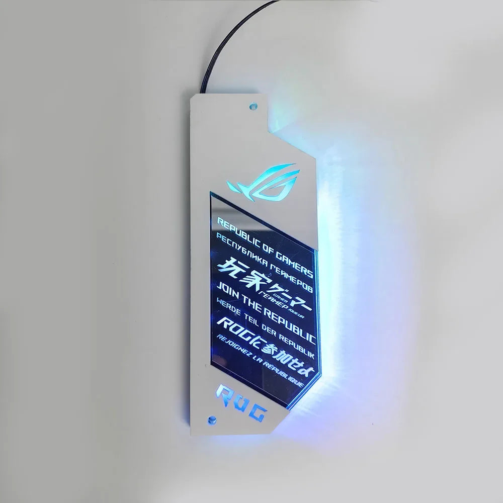 ATX IO ARGB Lighting Panel DIY AURA SYNC 5V ROG MOBO Lightboard,Customized Motherboard Decorative Plate PC Gamer Modding