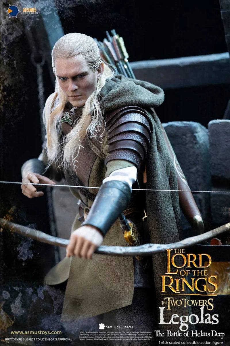 Asmus Toys LOTR029 1/6 Male Soldier Action Figure Elf Prince LEGOLAS Collectable Full Set Toy Bow and Arrow Model Accessories