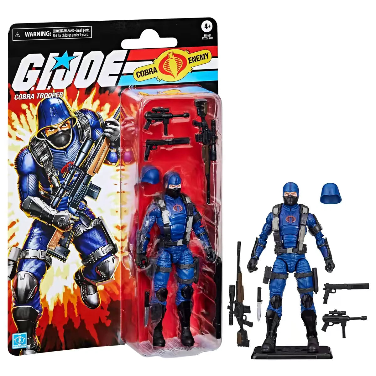 In Stock Hasbro G.I. Joe Classified Series Retro Snake Eyes Cardback Cobra Trooper Action Figure Bulk Model Toys Gifts