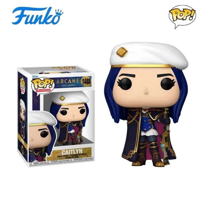 League of Legends Arcane Figurine Funko POP Caitlyn Champion Viktor Mel 1488 1489 Limited Edition Collectibles Doll Desk Decor