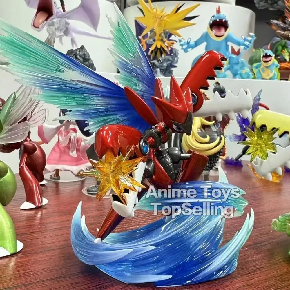 13cm/5.12in Anime Pokemon Figure Mega Scizor Action Figures Pvc Statue Desktop Ornamen Collection Model Toys for Children Gifts