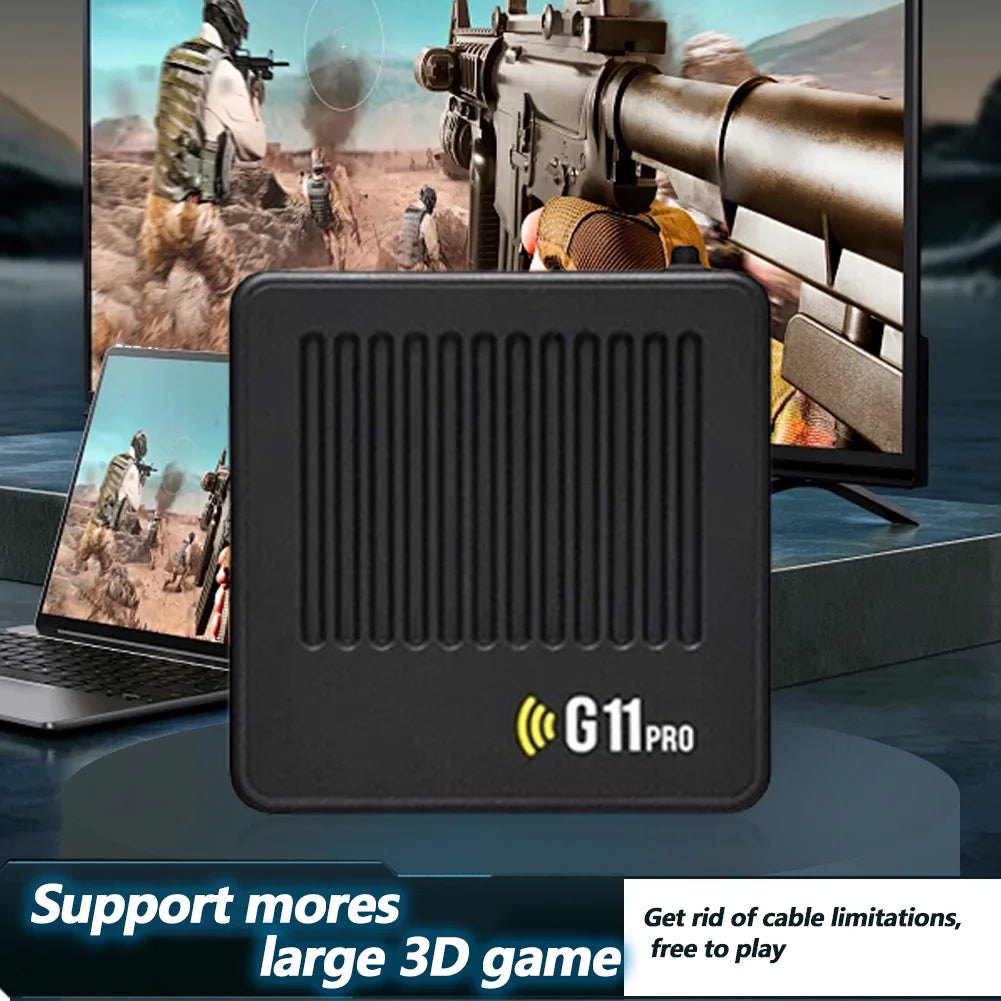 G11 Pro Video Game Box Built in 10000+ Retro Games Ultra Low Latency 4K HDMI-Compatible Output with 2.4G Wireless Dual Gamepad