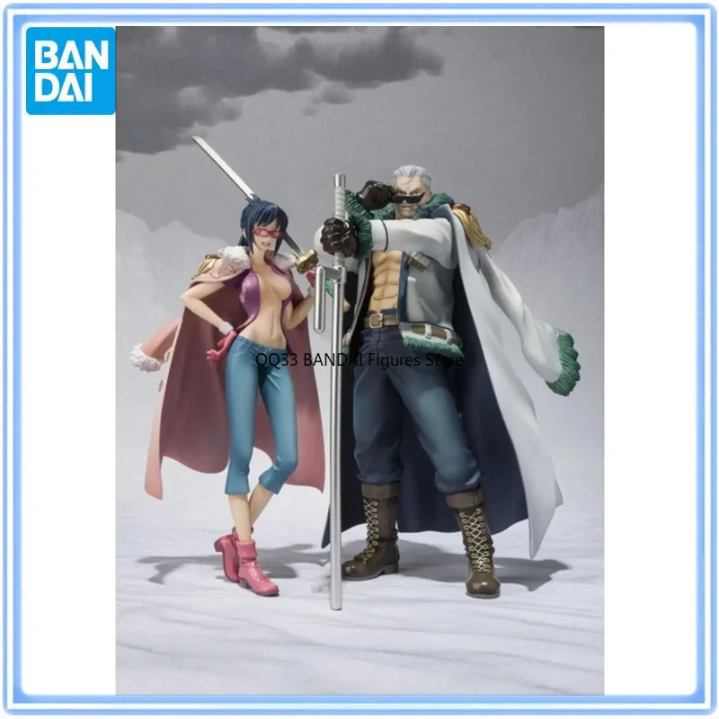 BANDAI Original Figuarts Zero Anime One Piece Smoker Tashigi COOL STYLE Action Figure Model Desktop Ornaments Gifts