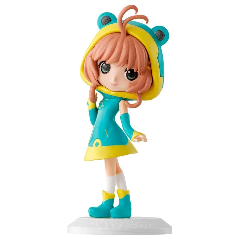 BANDAI Cardcaptor Sakura Q Posket Mini Gashapon Figure Winged Princess Version Desktop Decor Collectible Statue For Anime Fans