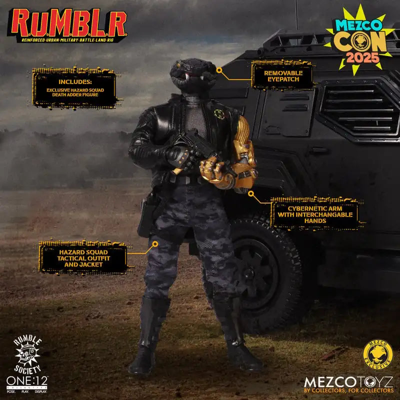 Original Mezco Toyz Rumblr Vehicle Death Adder One:12 Collective SDCC 2025 In Stock Anime Action Collection Figures Model Toys