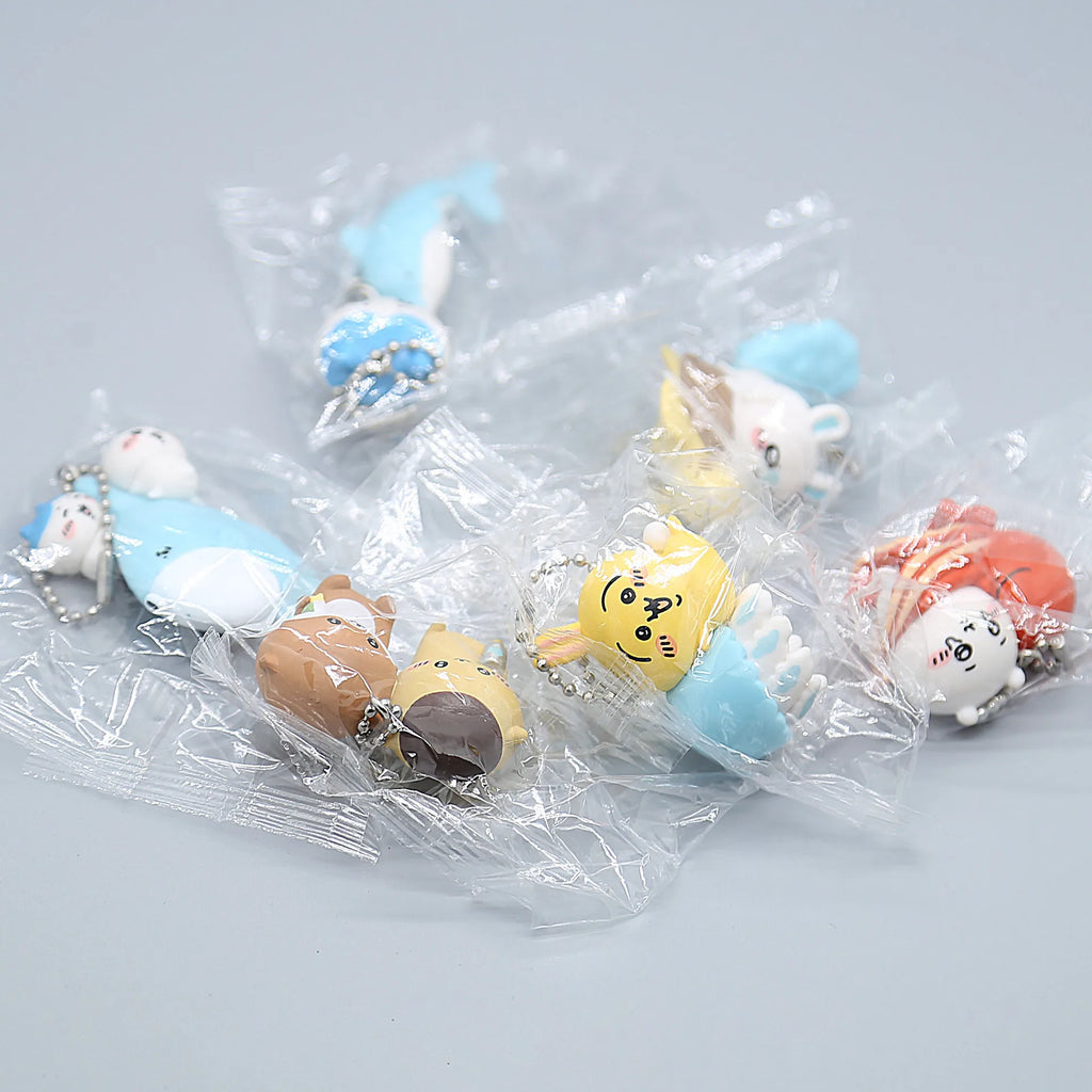 Chiikawa Cute ちいかわ Doll Toy Usagi うさぎ Hachiware ハチワレ Key Chain Pendant Bag Zipper Decoration Gift Pvc Figure Ornament
