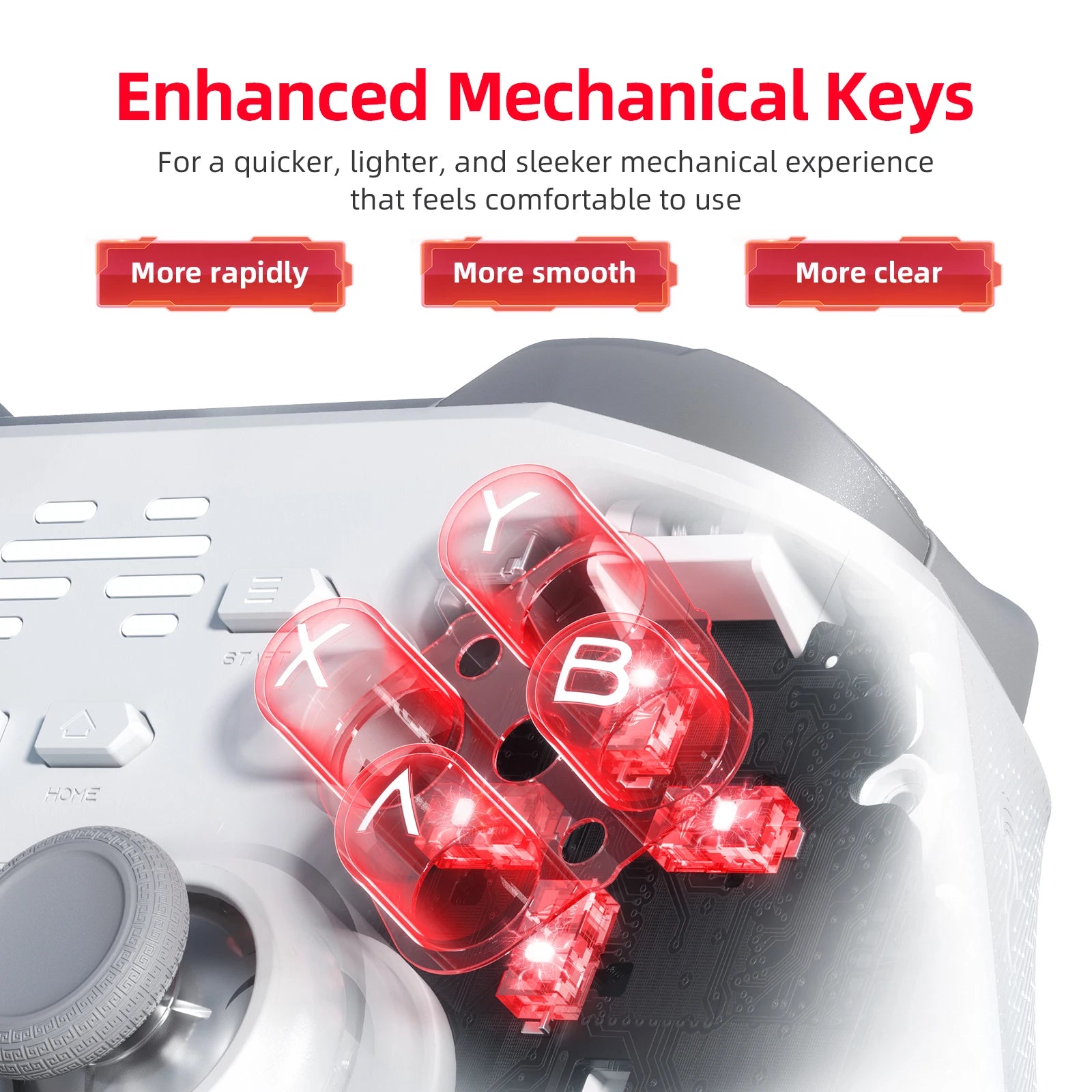BEITONG Kunpeng 20 KP20 Wireless Game Controller Gamepad TMR Joysticks Hall Effect Triggers for PC/Switch/IOS/Android