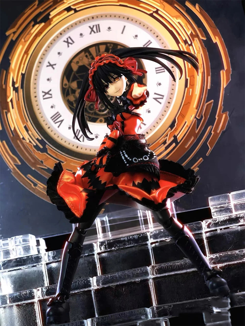 1/12 Scale Classic Anime Character Red Skirt Black Waistband Accessories For 6inchs figma Tokisaki Kurumi Action Figure Body