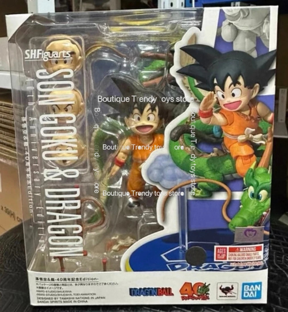 In Stock Bandai S.H.Figuarts SHF Dragon Ball Son Goku Dragon 40th Anniversary Edition Action Figure Model Toys