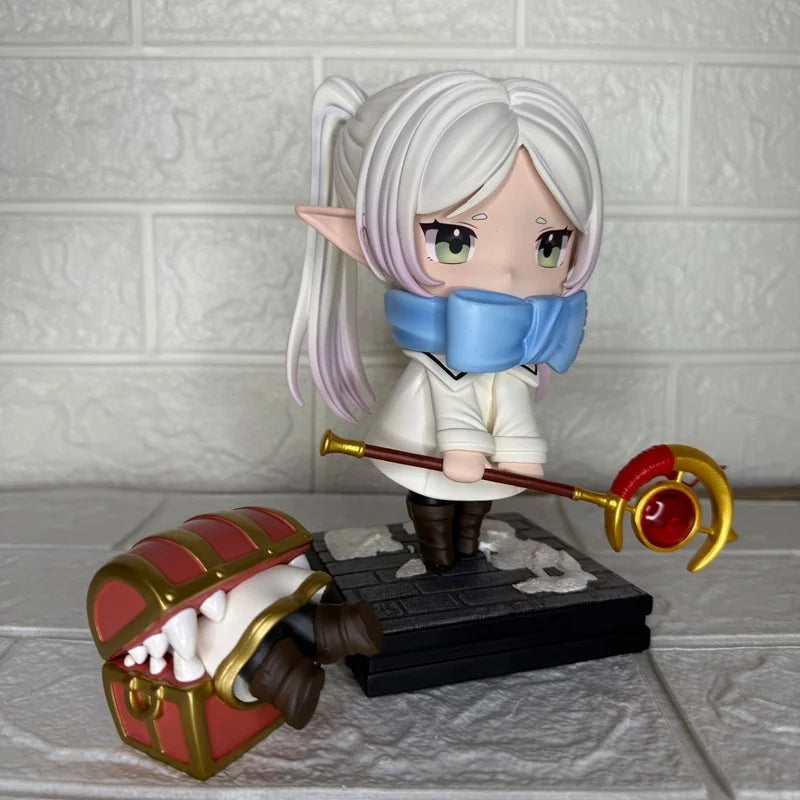 Stock Frieren Anime Domestic Luxury Version Fuirilin Anime Girl Statue Modell Boxed Sammlerspielzeug Hobbies Actionfiguren Geschenke