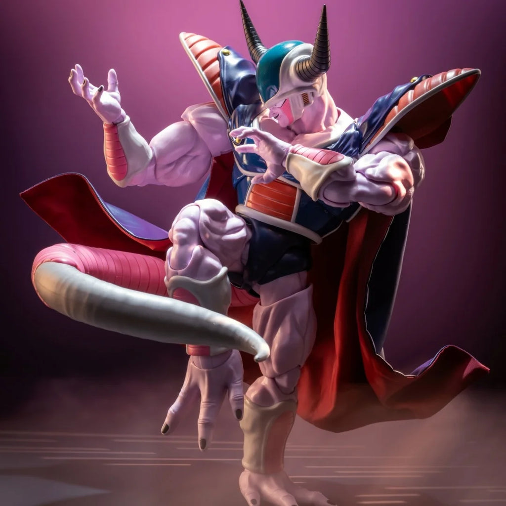 Dragon Ball SHF Anime NEW Handmade King Cold Father of the Frieza cloak clothes Built In Iron Wire Is Suitable for 1/12 Toys ﻿