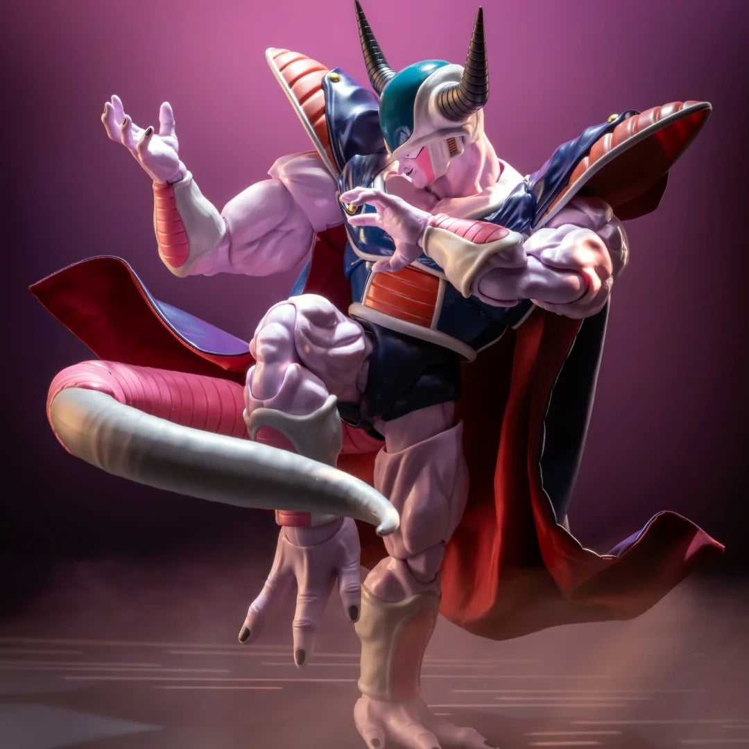 Dragon Ball SHF Anime NEW Handmade King Cold Father of the Frieza cloak clothes Built In Iron Wire Is Suitable for 1/12 Toys ﻿