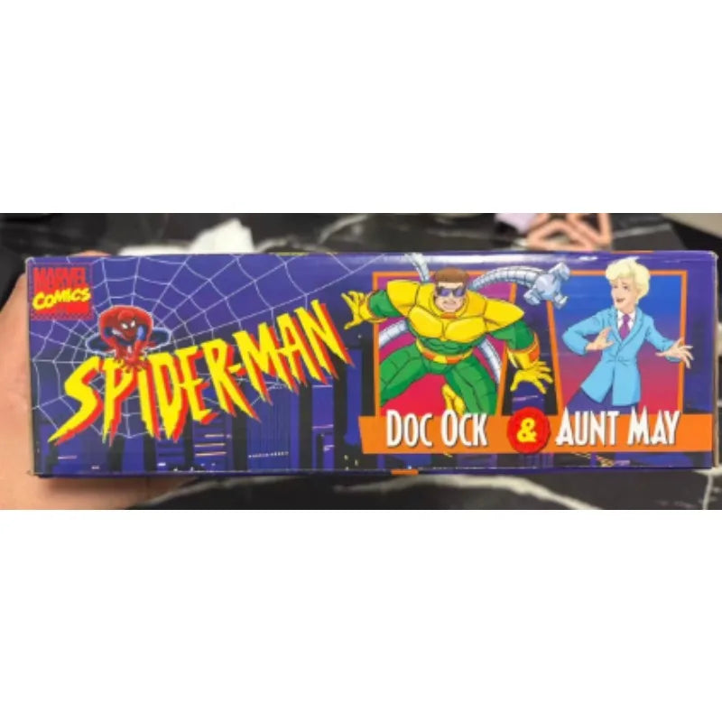 Original Hasbro Marvel Legends Series SPIDER MAN DOC OCK & AUNT MAY Anime Figure Toys Gifts Ornaments