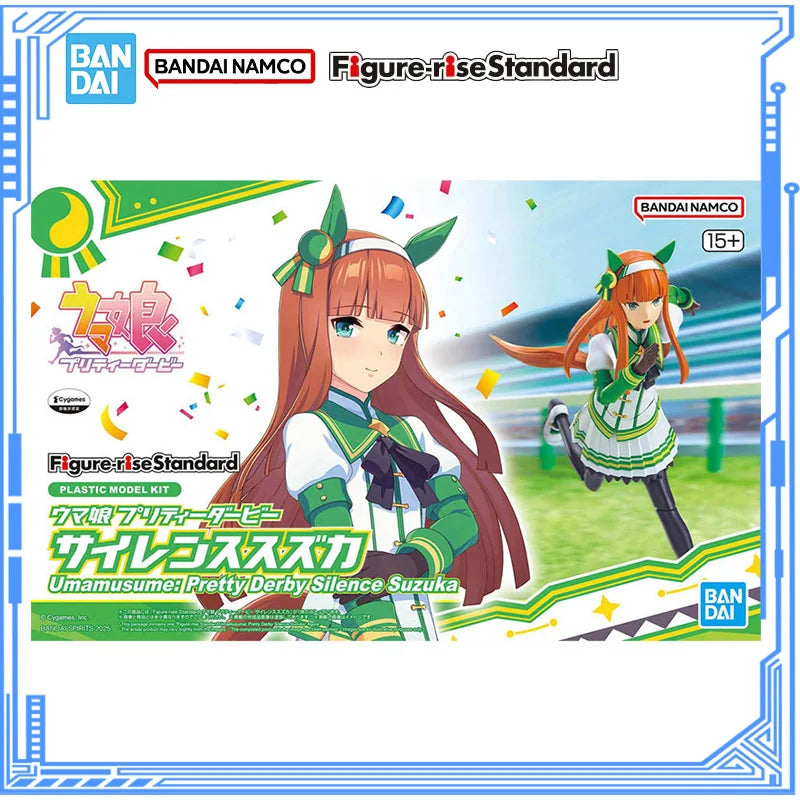 Bandai Genuine Pretty Derby Model Kit Figure-rise Standard Silence Suzuka Action Figure Collection Model for Boys Toys Gifts