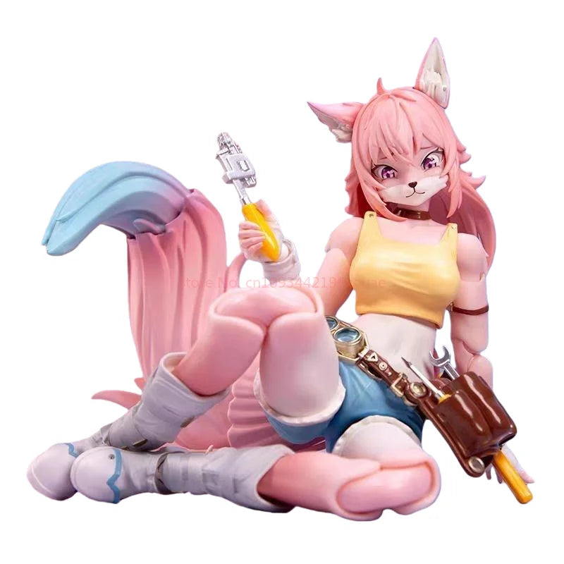 Ladotoys 1/12 Pink Fox Girl Action Figure Leah New 2025 Collectible Toy Magical Candy Land Theme Soldier's Birthday Gift Idea