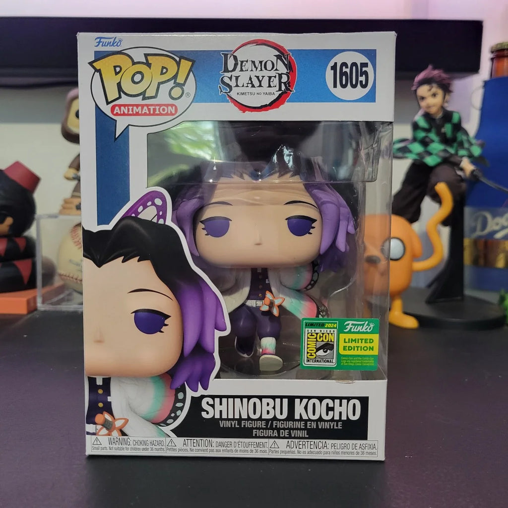 Demon Slayer Shinobu Kocho Vinyl Figure -Funko Pop #1605 San Diego Comic Con 2024 Limited Edition Kimetsu no Yaiba Fans Toy Gift