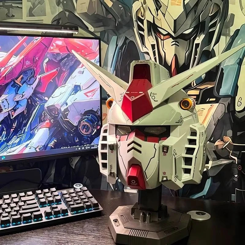 1:1 Rx-78-02 Helmet Cyber Punk Vol.1 Mask Mech Robot Helmet With Light Touch Control Fash Cosplay Costume Kid Halloween Toy Gift