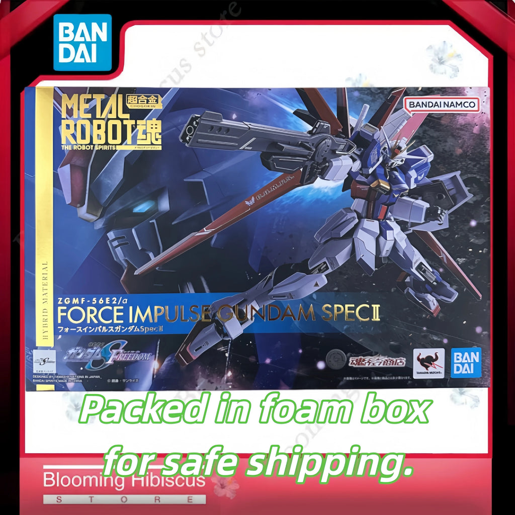 Original Bandai Metal Robot Spirits ZGMF-56E2/α Force Impulse Gundam Spec II Die-cast Action Figure Collectible Model In Stock
