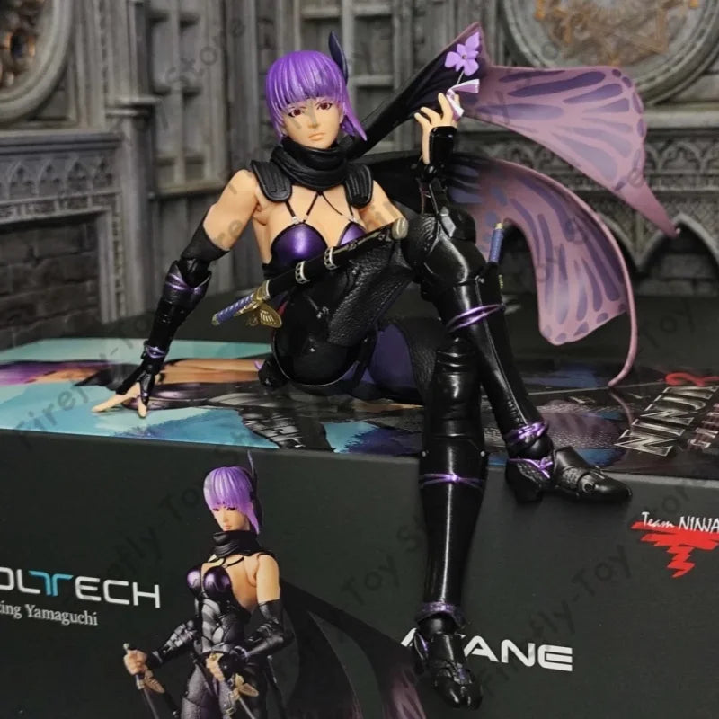 IN STOCK Ninja Gaiden Ayane Action Figure Dead or Alive Original Kaiyodo Revoltech AMAZING YAMAGUCHI Collection Model Toys Gift