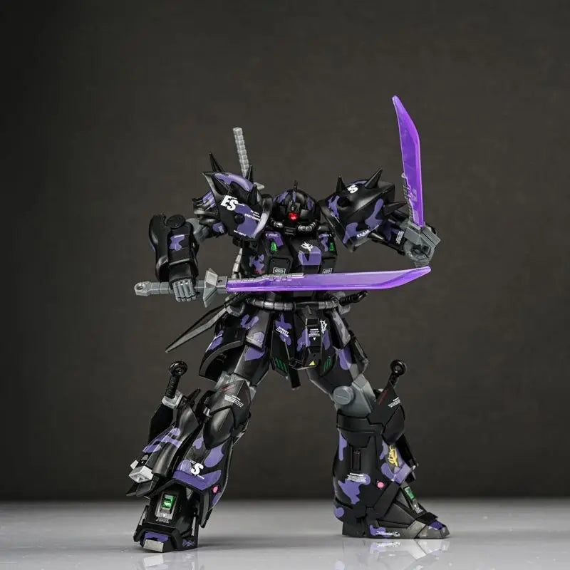 Efreet Dark Night Camouflage Farbe HG 1/144 MS-08TX Mech Montage Modell Kit Action Figur Kinder Spielzeug Dekoration Geschenk Mit Aufklebern