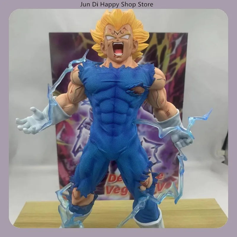 28cm Dragon Ball Self-Destruct Vegeta Anime Figure Model Statue Collection Desktop Decoration Ornament Toy Gift for Fans