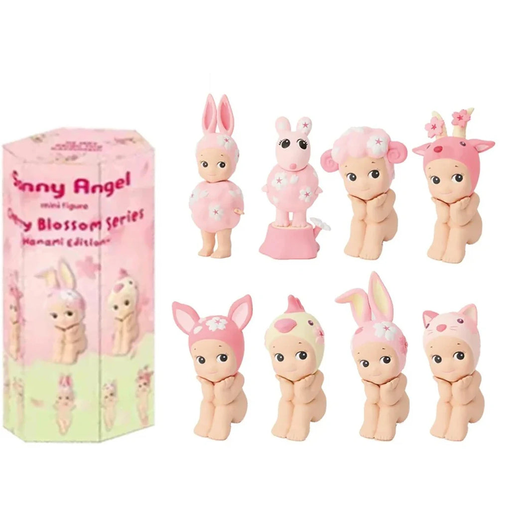 Sonny Cherry Blossom Series Box Anime Figure Cartoon Cute Desktop Ornaments Decoration Model Children Birthday Toy Random Gift