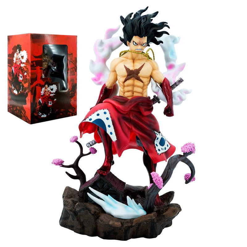 One Piece GK Anime Figur Modell Gear 4 Monkey D Luffy Actionfigur 24 cm Höhe Statue Sammlung Spielzeugpuppe Figma