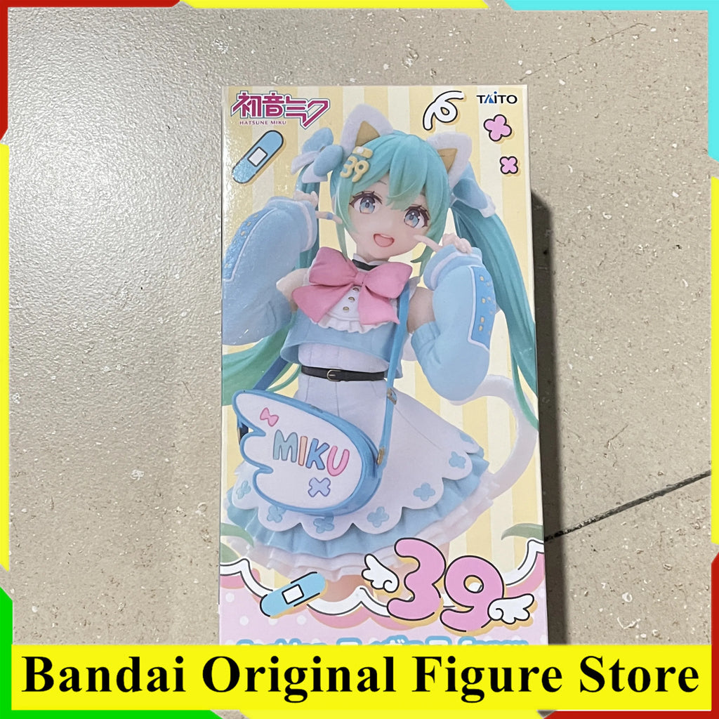 Original TAITO Fashion Fancy Hatsune Miku 39th Action Figure Toys PVC Model Collection Anime Figurine Doll Gift