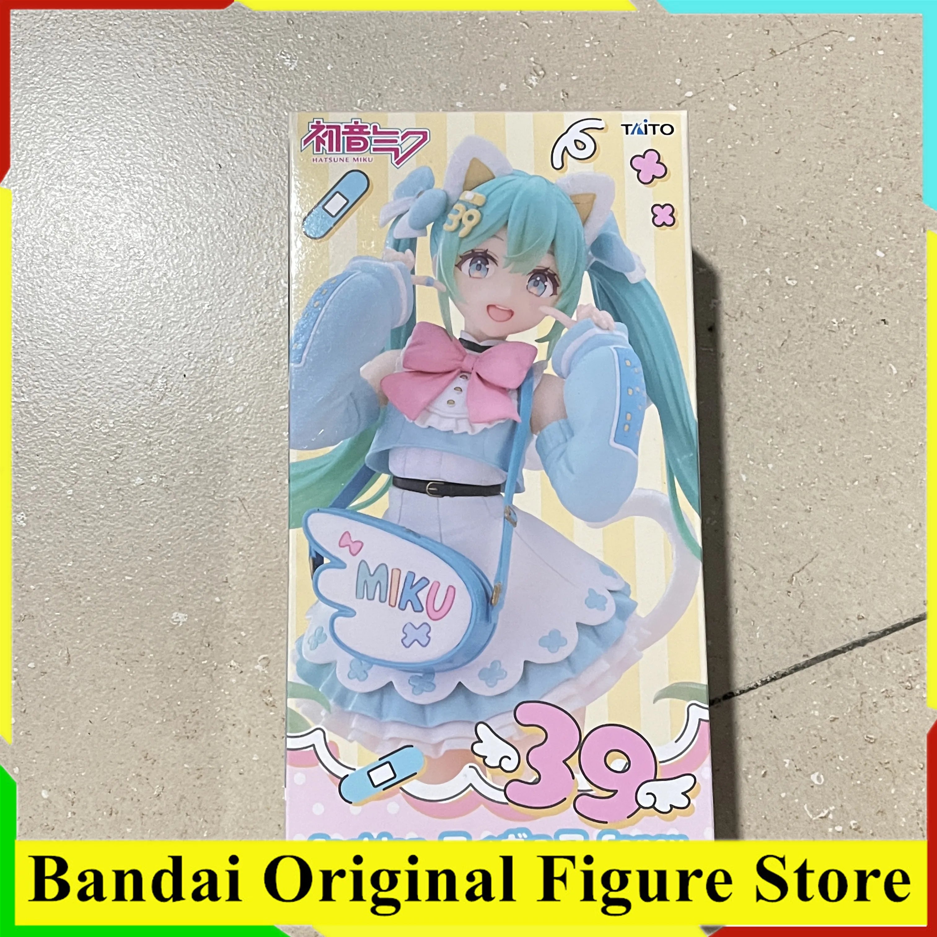 Original TAITO Fashion Fancy Hatsune Miku 39th Action Figure Toys PVC Model Collection Anime Figurine Doll Gift