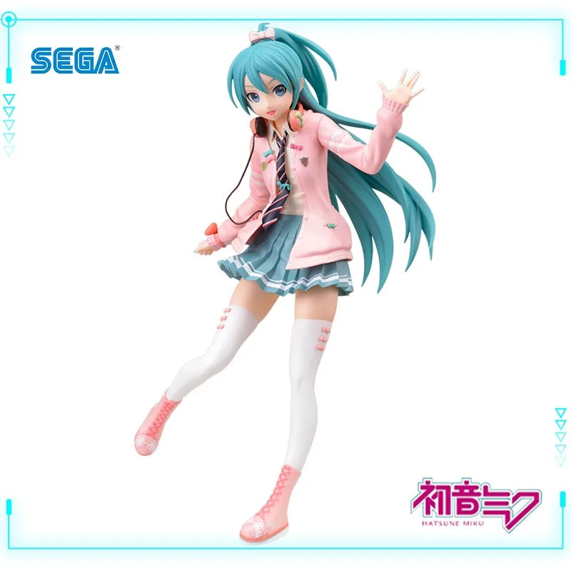 SEGA Original Hatsune Miku Project DIVA Arcade Future Tone Hatsune Miku SPM Figur Ribbon Girl Ver 24cm Modell Spielzeugfigur