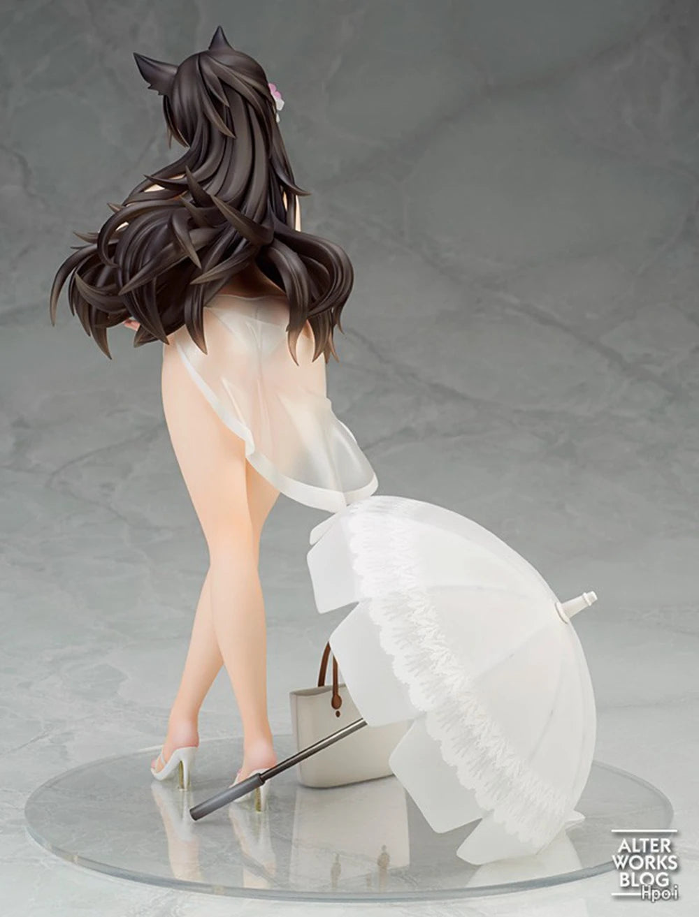 24CM Anime Azur Lane Atago 1/7 Midsummer March Ver Standing Model Toy Gift Collection Aciton Figure PVC Doll