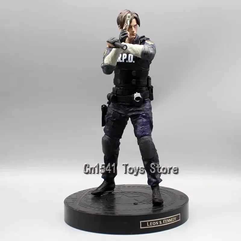 Anime Resident Evil Action Figure Leon Game Statue Decor Leon Scott Kennedy Figure Biohazard 33cm PVC Model Collectible Toys