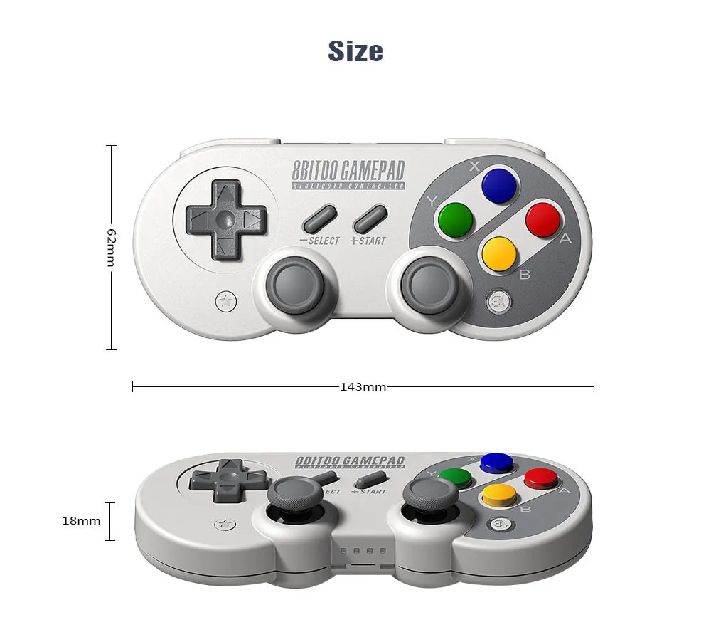 8BitDo SF30 Pro SN30 Pro Wireless Bluetooth Gamepad Controller for Windows Android macOS Nintendo Switch Steam with Joystick