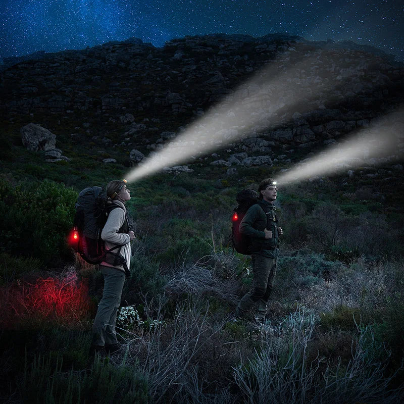 Naturehike Челник с висока водоустойчивост, външен челник, туризъм, алпинизъм, бягане, катерене, супер ярки светлини