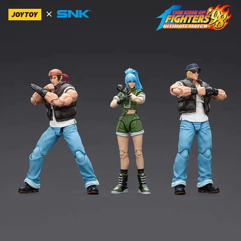 IN STOCK Joytoy The King Of Fighters Game Ralf Jones Leona Heidern Clark Still Action Figures Kof'98u Mlkari Warriors Team