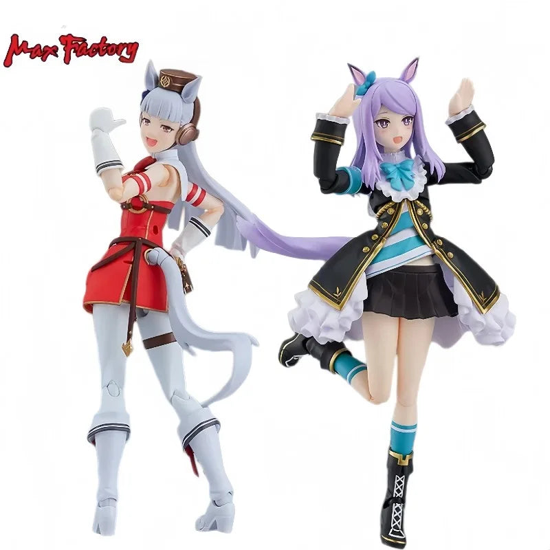 Original Max Factory Genuine Figma Series PrettyDerby Anime Gold Ship and Mejiro McQueen Proportional Humanoid, Figure Gift
