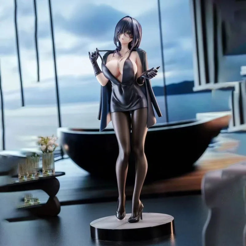 Hot Sale Ishimi Yokoyama Black Dress Detachable Cloak Anime Girl Figure PVC Collectible Desktop Decor Gift for Anime Fans