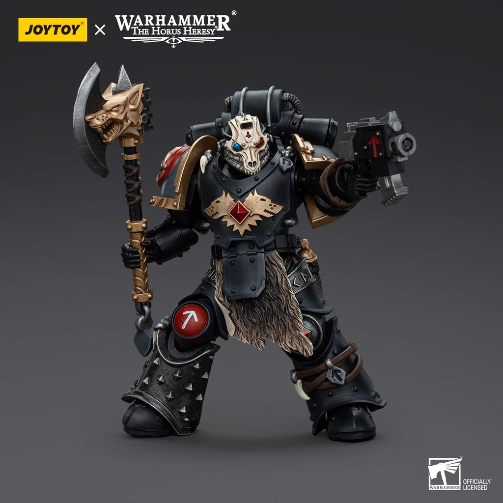 Joy Toy Warhammer 40K Space Wolves Geigor Fell-Hand Action Figure 1/18 12cm Collectible Children Toys Warhammer Birthday Gift
