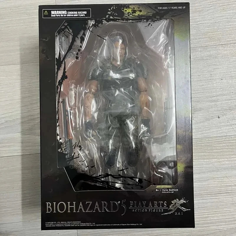 Play Arts Kai PA Chris Redfield Action Figure Biohazard 5 Character Articulated Model Toys Joint Movable Doll Birthday Gift