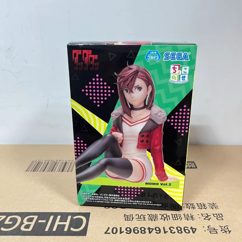 Original SEGA Dandadan Momo Seiko Anime Figure Toys Genuine Noodle Stopper Action Figurine PVC Model Collection Doll Gift