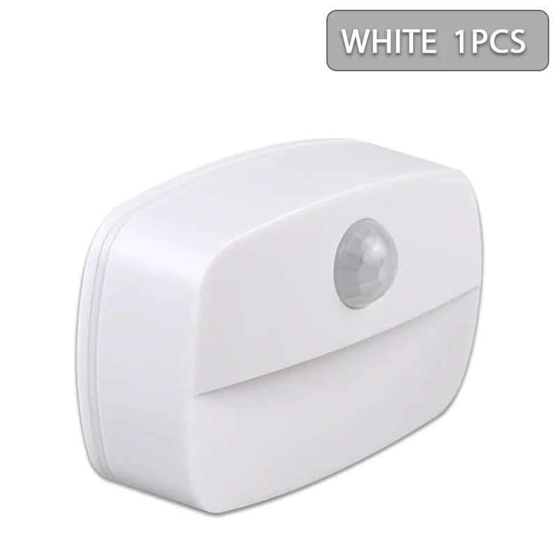 1-5PCS Led Night Light with Motion Sensor AAA Battery Powered Wireless Kitchen Cabinet Lamp for Bedroom Closet Stairs Hallway