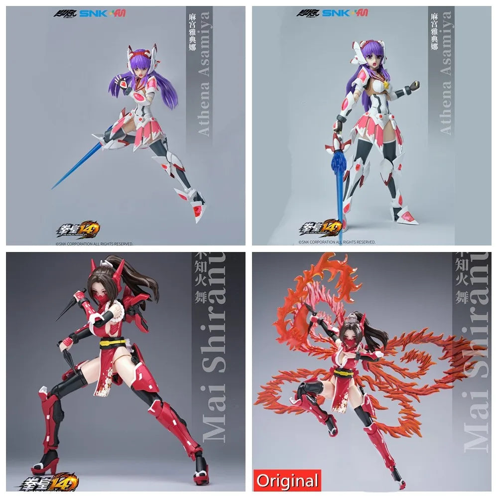 В НАЛИЧНОСТ Оригинален YCY-Mai Shiranui SNK 1/12 Kawali Athena Asamiya Mobile Suit Girl Комплект за сглобяване Екшън играчка Фигурка В НАЛИЧНОСТ