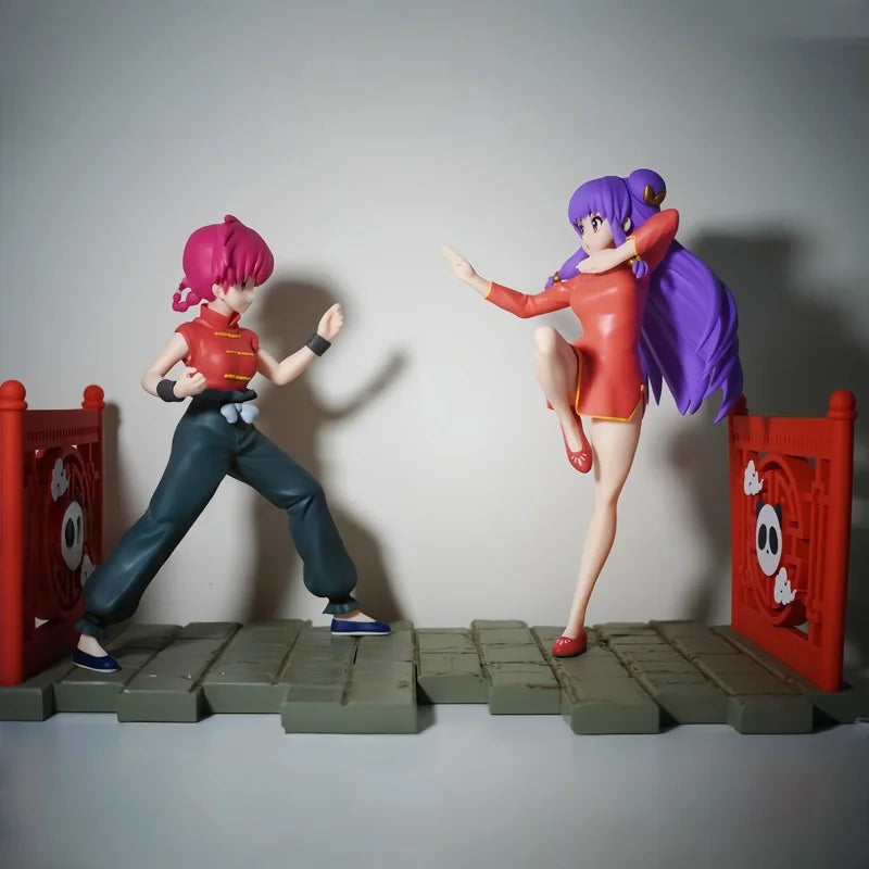 Original Sega In Stock Ranma 1/2 Series Ranma Saotome Akane Tendo Shampoo Anime Figure Pvc Desktop Decor Model Collect Toys Gift