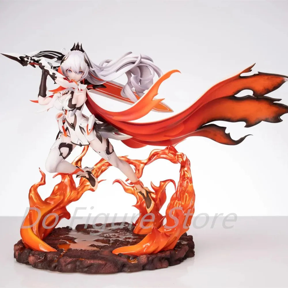 24cm Anime Honkai Impact 3rd Figurine Kiana Kaslana Flame Base Beautiful Girl Ver. Action Figure Model Doll Collection Gift Toy