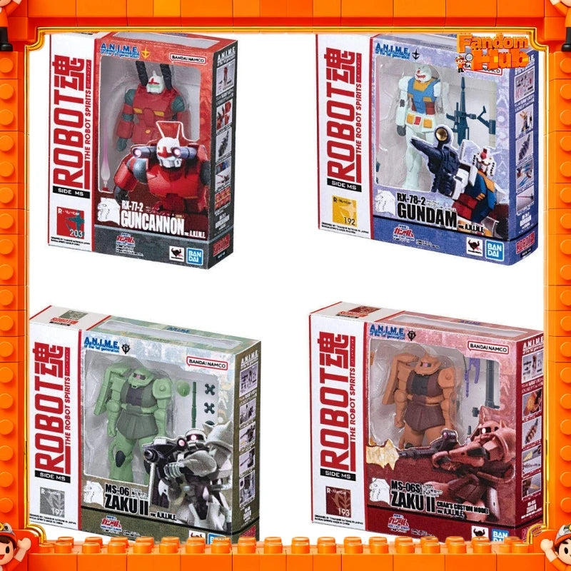 In Stock Bandai Gundam Gp Rx-78-2 Zaku Ii Mini Figure Model Desktop Ornament Action Figure Toy Gift For Fans