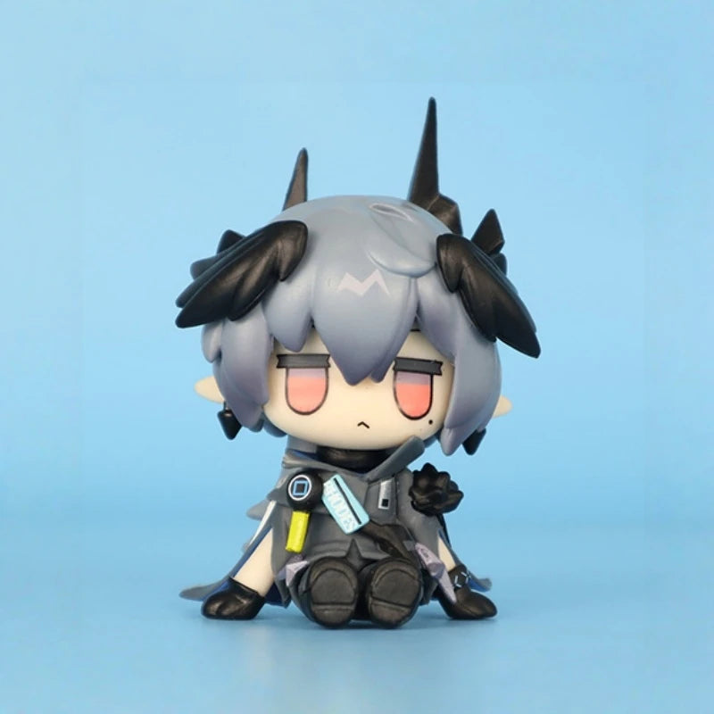 Arknights Chibi Version Super Deformed Sitting Pose PVC Anime Figure Statue Desktop Decoration Gift Collection