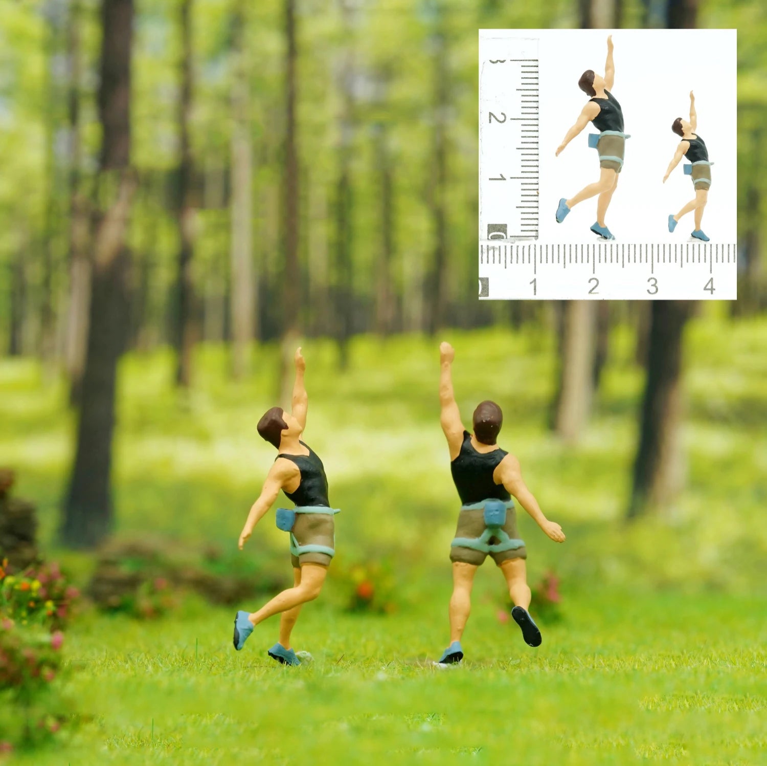 1/64 Miniature Figure Sports Climbing Climber Model Collectible 1/87 Minifigures DIY Garage Scene Decoration Micro-landscape