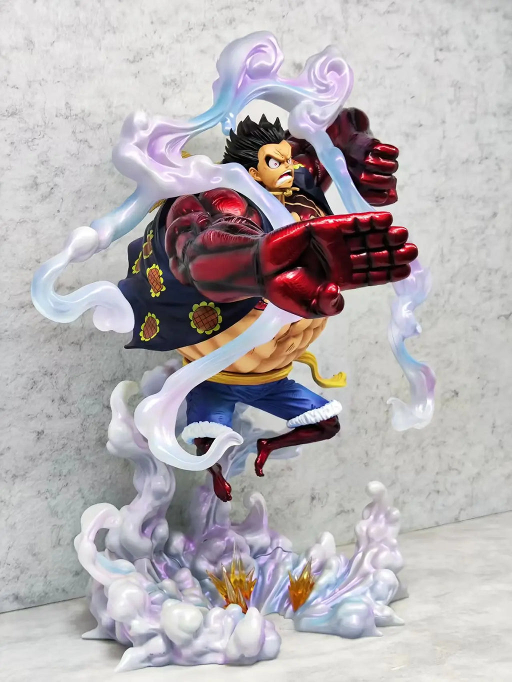 Статуя JT ONE PIECE Monkey D Luffy Аниме фигурка JT 40см Gear 4 Luffy фигурка PVC статуя Колекция Модел Декорация Подаръчна играчка