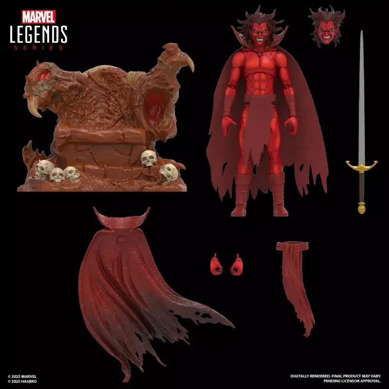 【Pre Sale】Original Hasbro Marvel Legends Series Mephisto Hell Throne Set ML Anime Figure Toy Collection Model